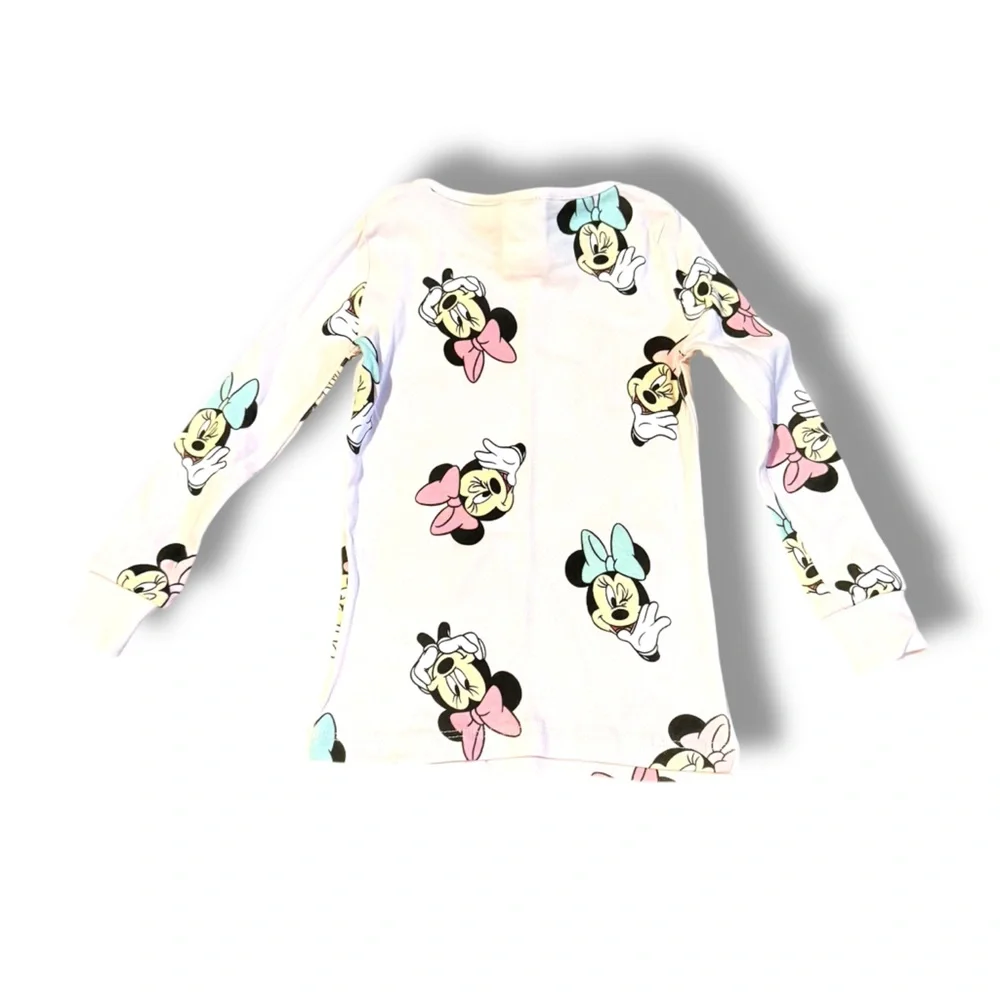 Disney x Zara Minnie Mouse Light Pink Girls' Pajama Set Sz 3 Yrs Shirt &‎ Pants